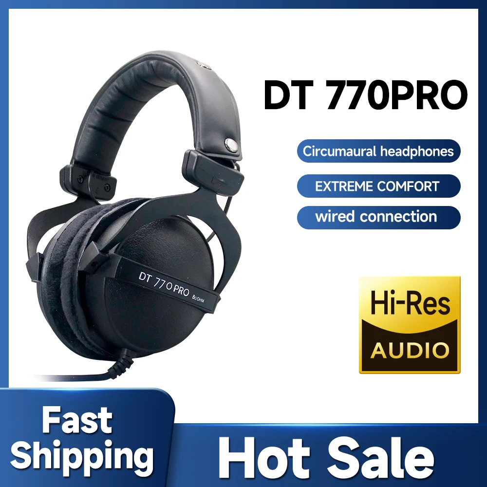 

DT770 Pro head mounted music monitoring earphones,Game,music earphones,best-selling, highly praised