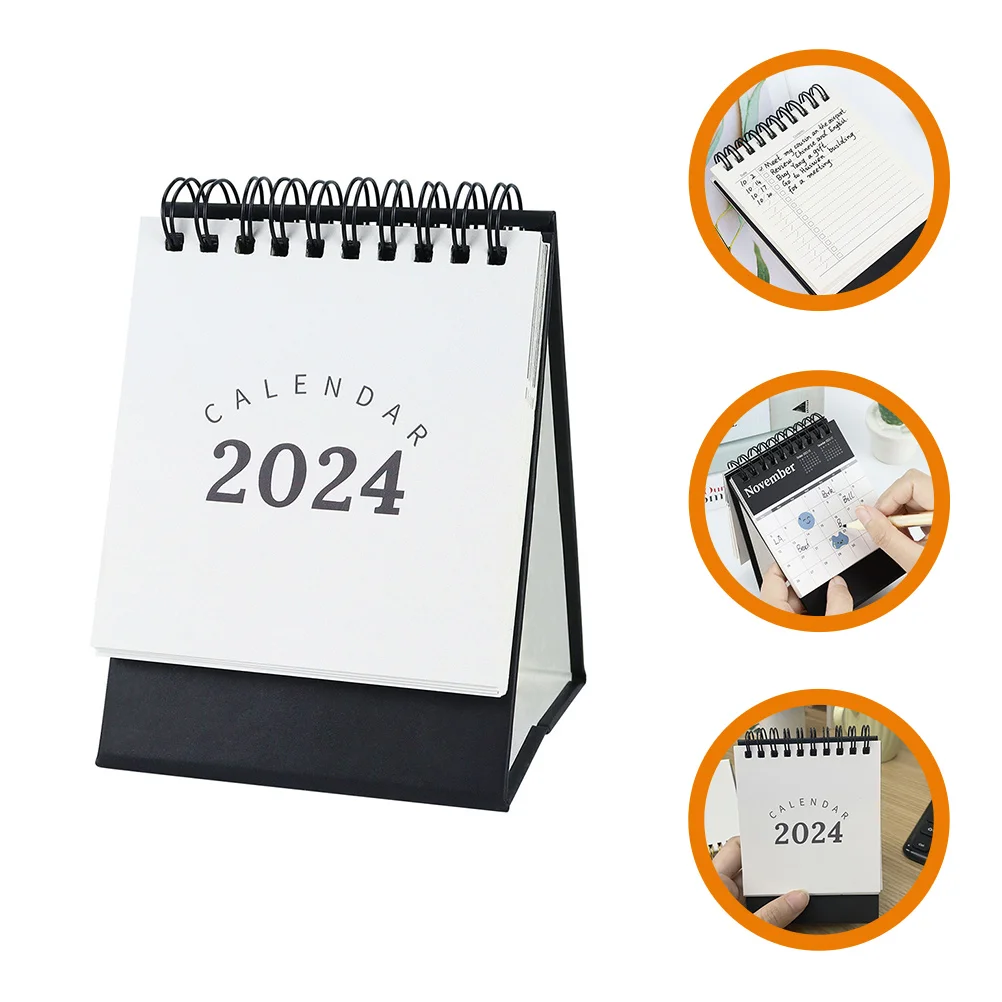 2024 Simple Desk Calendar Desktop Creative Props Decoration Ornaments Table Delicate Mini