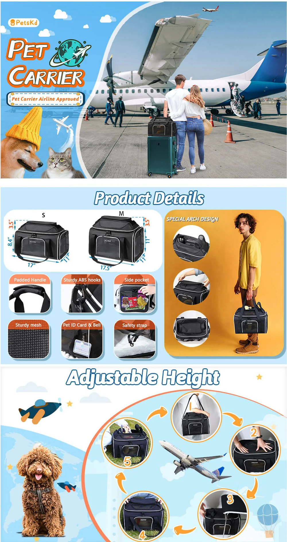 Title 2, Petskd Pet Carry Bags Top Extension Soft-sided ...