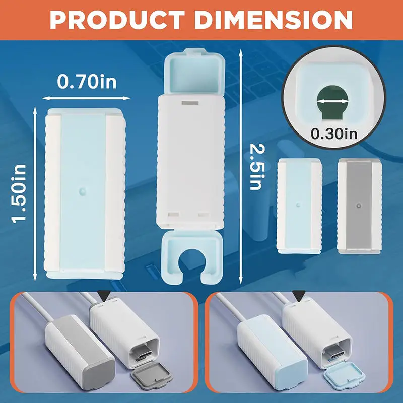 5Pcs Anti Electric Cover Phone USB Cable Safe Cover Home Baby Safety Products Kids Security Protection