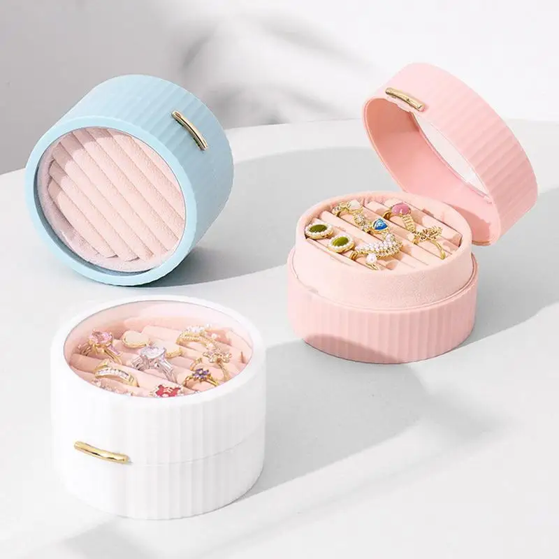 

Travel Jewelry Case Portable Waterproof Display Jewelry Case Simple Travelling Jewelry Box For Earrings Rings Necklaces Bracelet