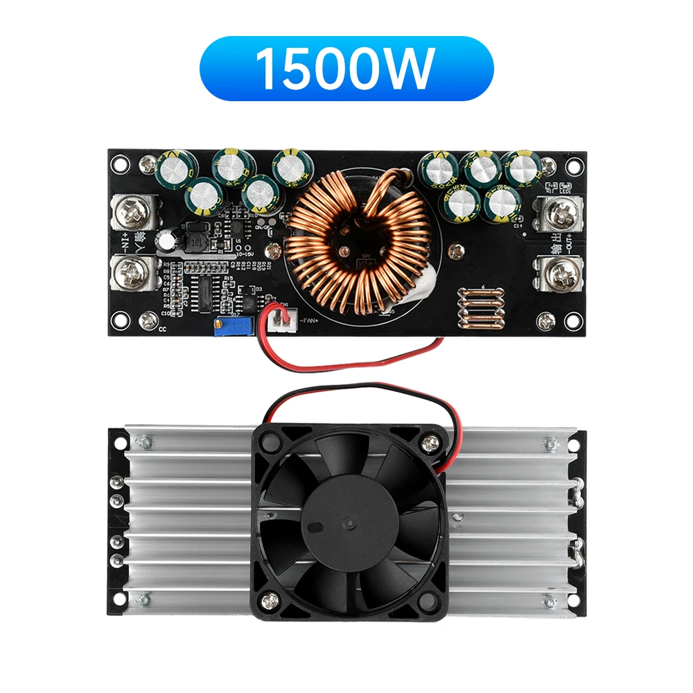 Description Picture 6 of item1200W 30A /1500W 50A DC-DC Step-down DC Adjustable Buck Voltage Current Converter DC15V-90V to DC2.5V-72V Power Supply