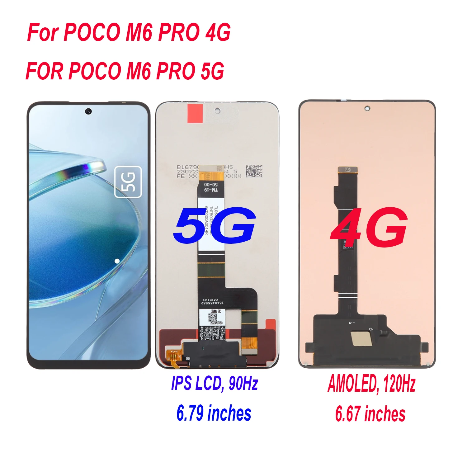 Schermo LCD IYAiYO Per Xiaomi Poco M6 Pro 4G - Display InCell Con Kit Di Attrezzi - Nero