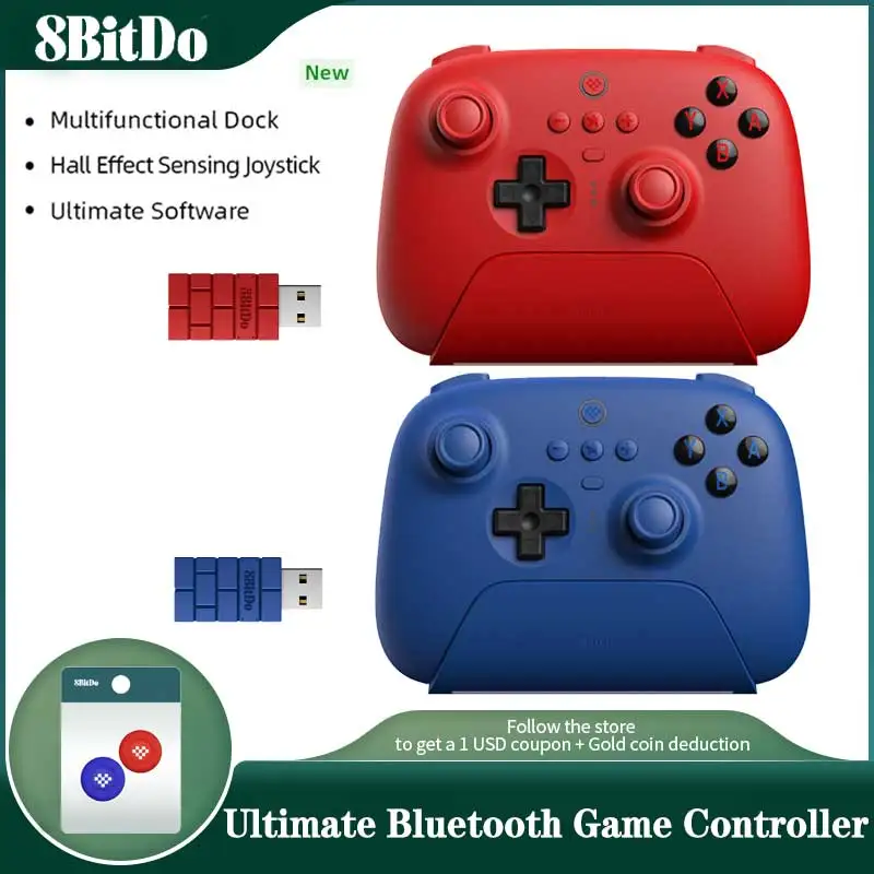 8BitDo Ultimate Wireless Bluetooth Game Controller New Color、F40/10th Limited Gamepad,for Nintendo Switch,PC,Windows 10/11,Steam