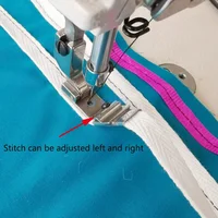 S4A Presser Foot Computer Machine Flat Strip   Collar   Elastic Lace 1
