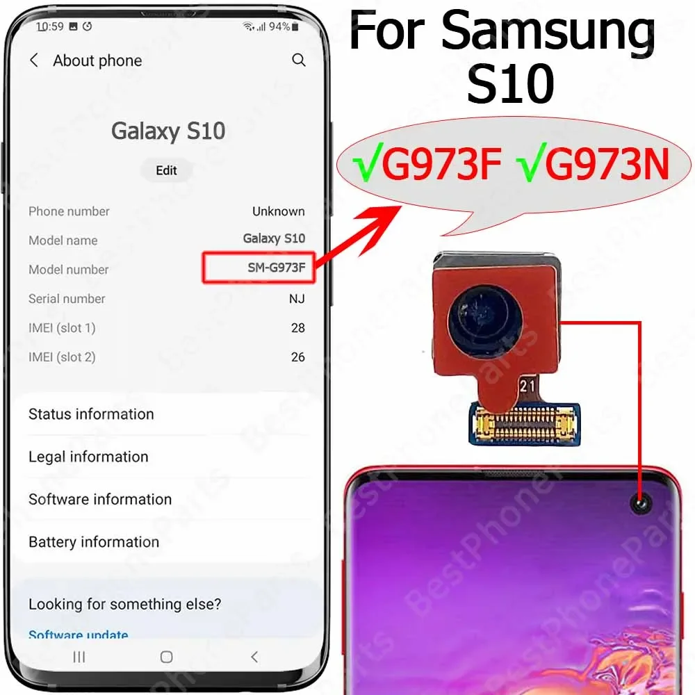 High-Quality Front-Facing Camera Module with Flex Cable