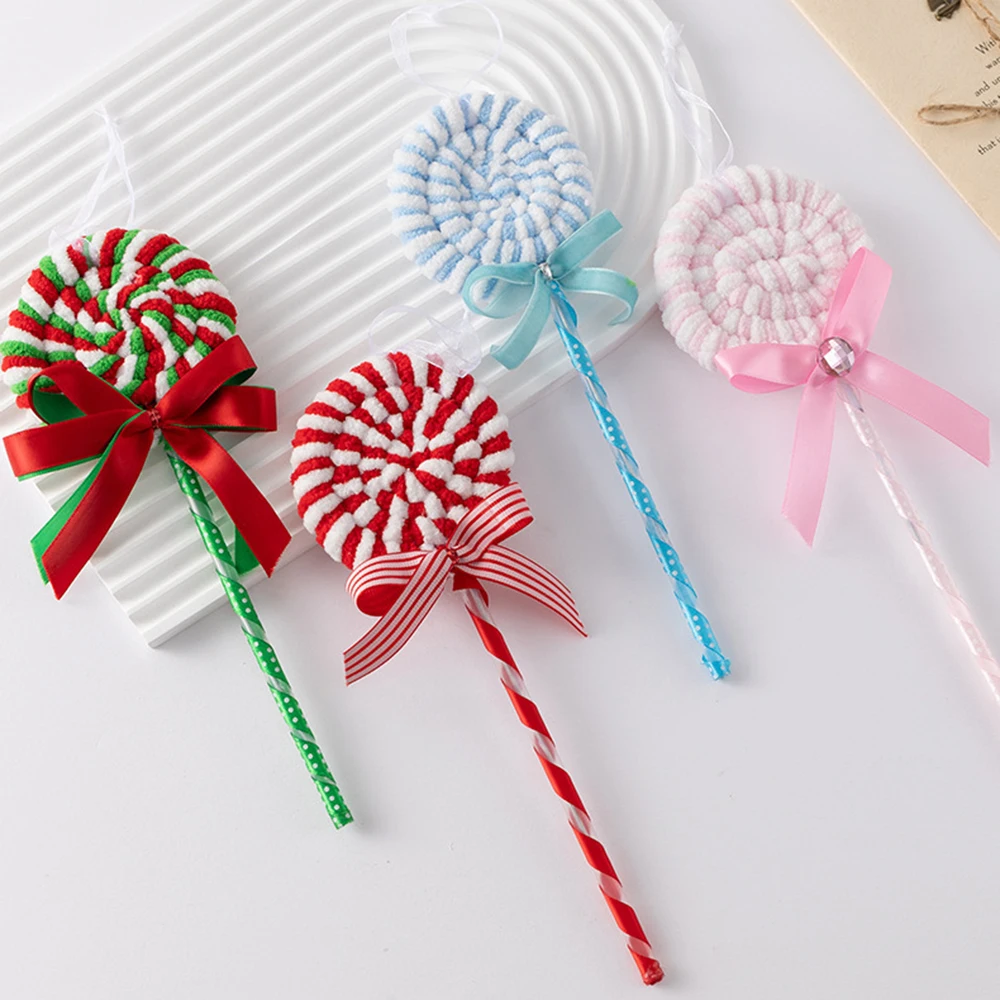 Colorful Candy Cane Xmas Tree Decorations Festive Striped Lightweight Christmas Pendants for Home Decors