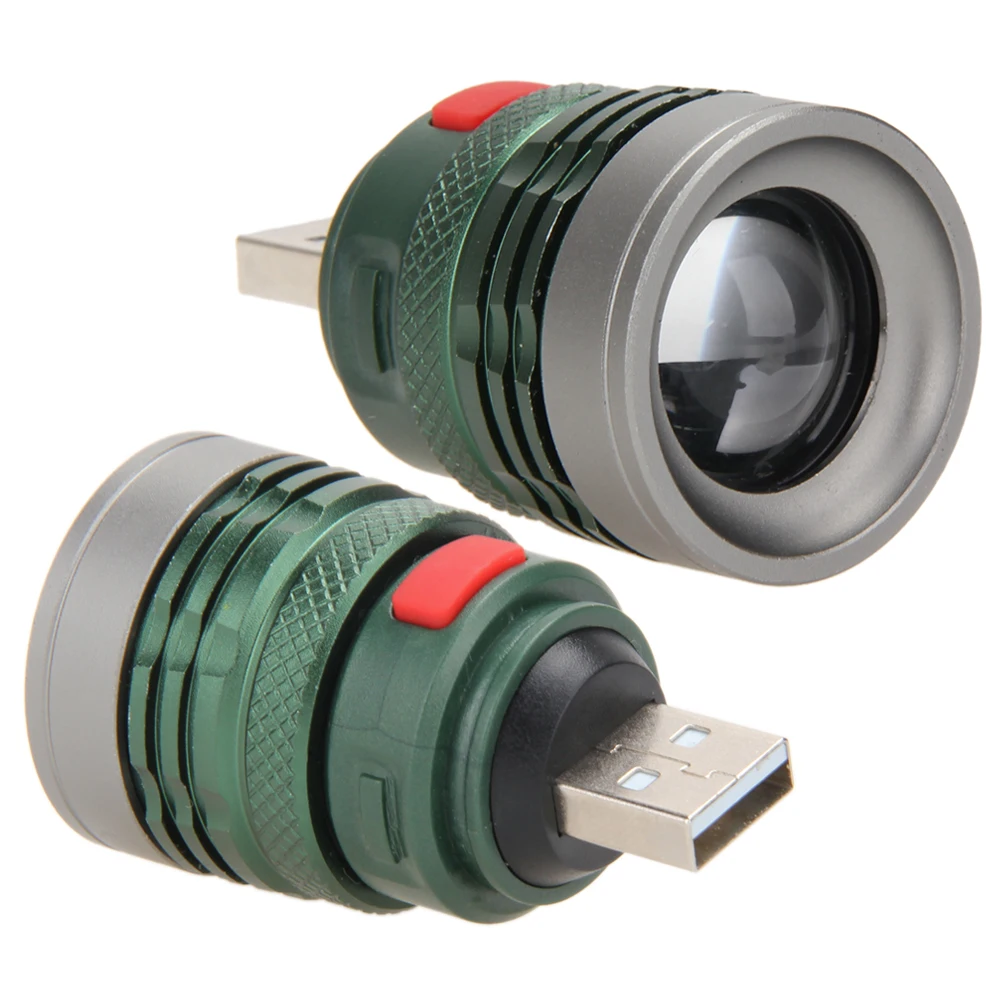 USB LED Power Bank Flashlight Head Lamp 3W Extension Light Torch