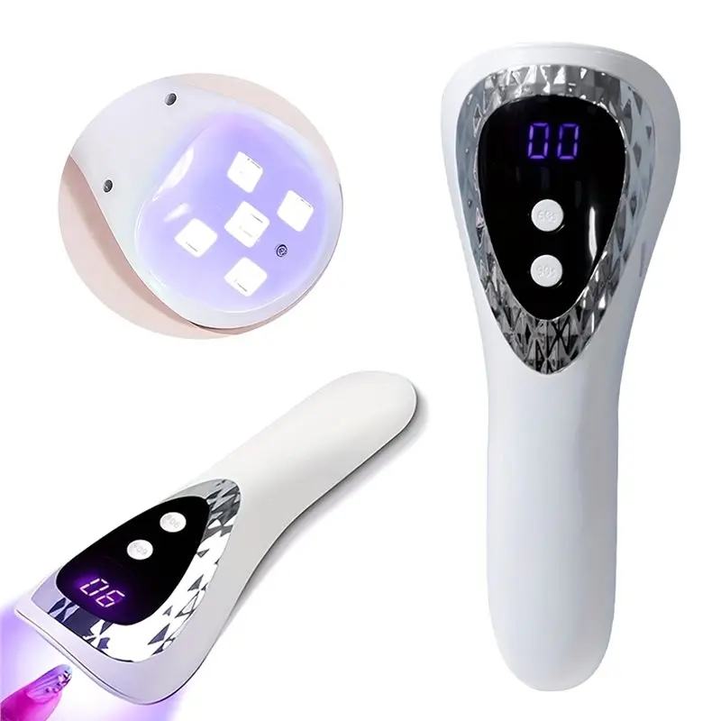 휴대용 UV LED 네일 램프 빠른 건조 젤 네일 폴리쉬 네일 건조기(램프 비드 5개 포함)-A57X