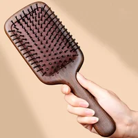 Sandalwood Airbag Massage Comb Scalp Care Curly Hair Household Anti-static Hair Loss Board Large Natural Wooden Brush 1