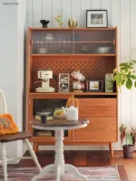 1/6 bjd ob11 miniature dollhouse furniture Mini model Red Cherry Narrow sideboard/Storage Cabinet 1