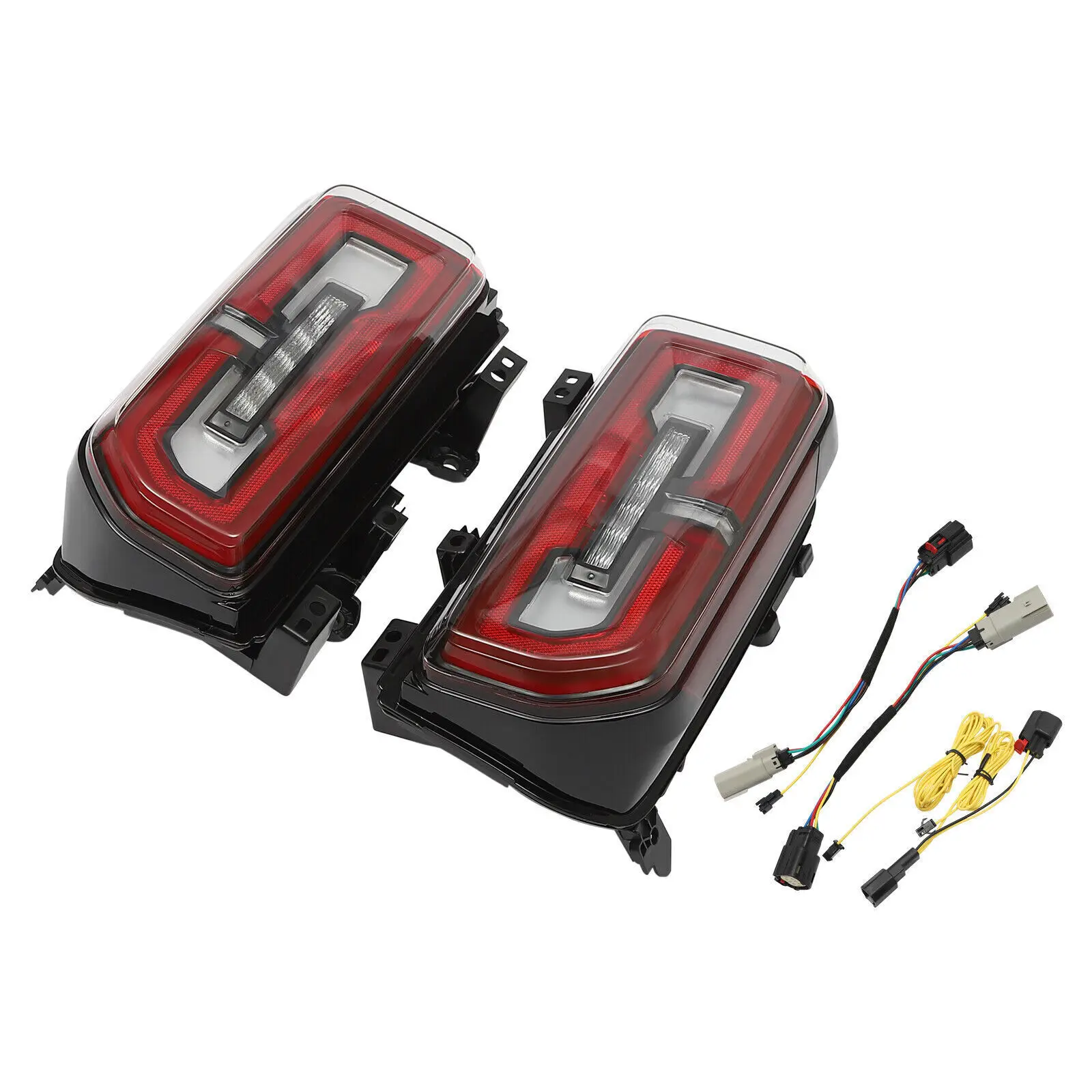 

Ford Car Clear Tail Lights Brake Lamp For 2021-2023 Ford Bronco LED Clear Lens Left+Right Side car taillight