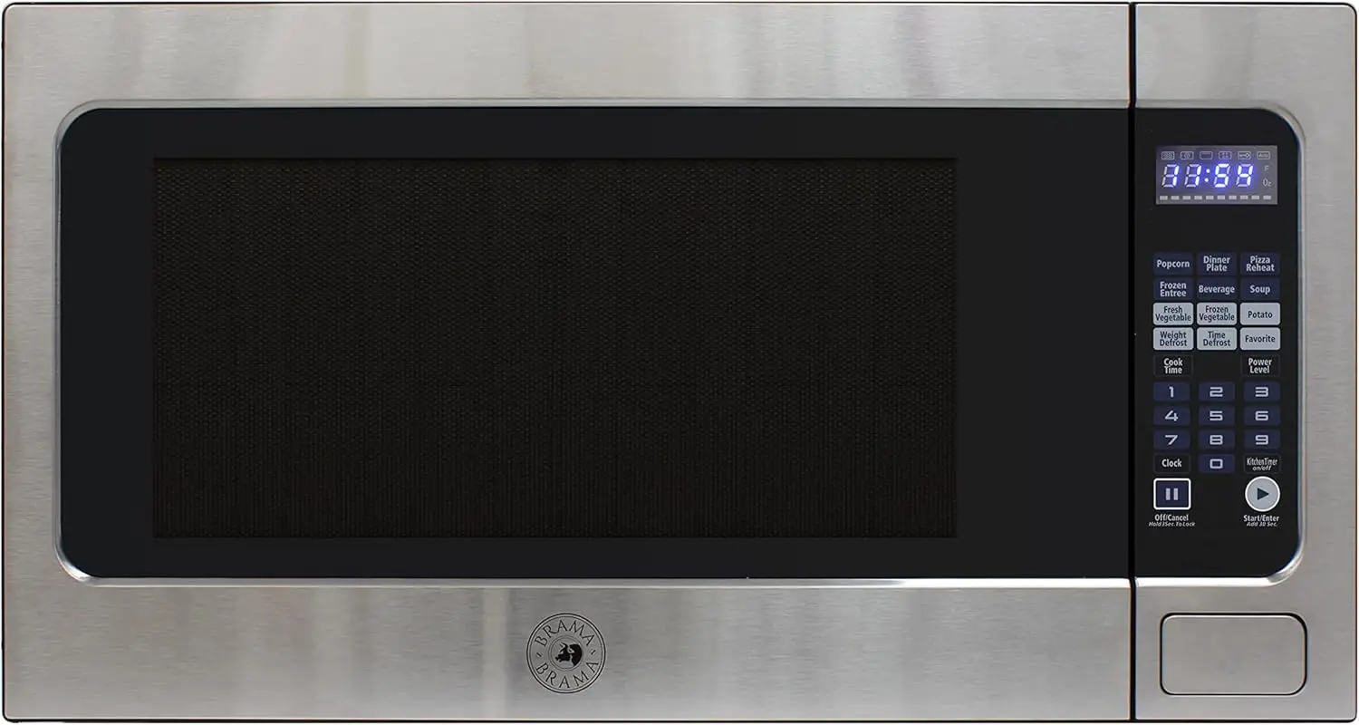 Microwave Oven Built-In 1200-Watts with 10 Power Levels Pre-Set Cooking Settings and Express Cook, Sensor and Speed Cooking and 3