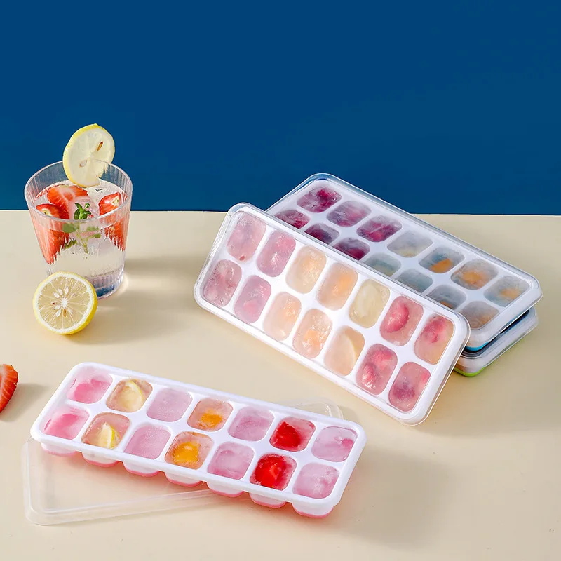 Silicone Ice Cube Tray Mold with Lid - Product Image 2
