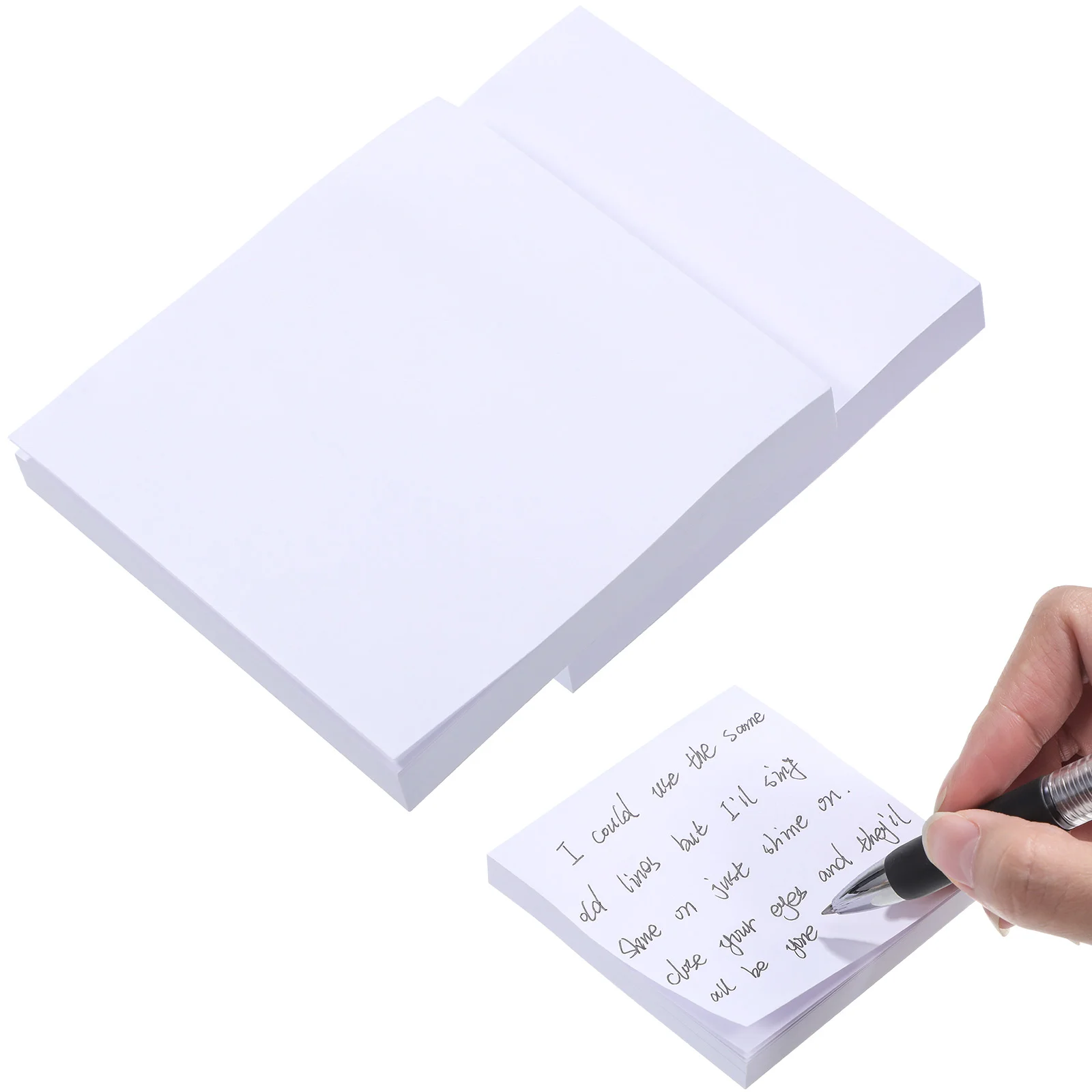 

3pcs Self Stick Note Pads Paper Sticky Notes Memo Note Pads Square Blank Sticky Notes