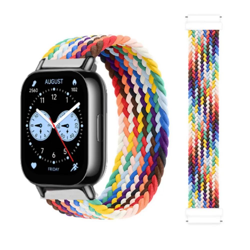 Braided Solo Loop Bracelet Strap for Smartwatch - Compatible with Various Models