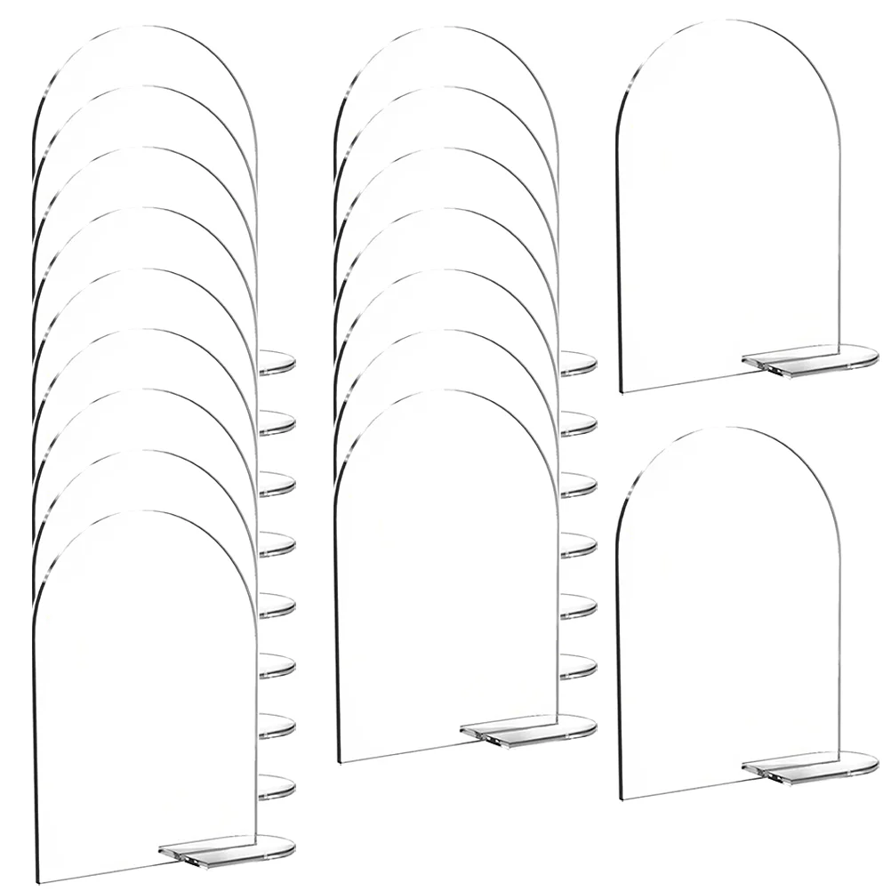 20Pcs Acrylic Number Signs for Wedding Table Number Signs DIY Blank Festival Reception Decors