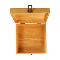 Wooden Storage Box Pine Rectangular Flip Solid Wood Box Handmade Craft Case Wooden Jewelry Storage Box Home Decoration 2