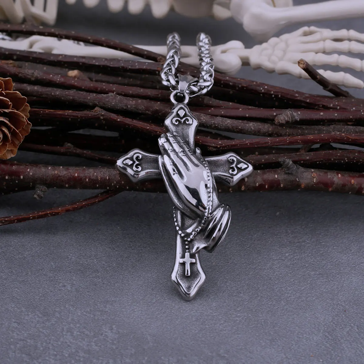 Stainless Steel Pendant Jewelry Gothic Jewelry Men Crosses