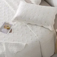 Double-sided Embroidered Cotton Quilted Bedspread, Padded Summer Blanket, Throw Coverlet, Home Coverlet, Bed Cover, Colcha 6