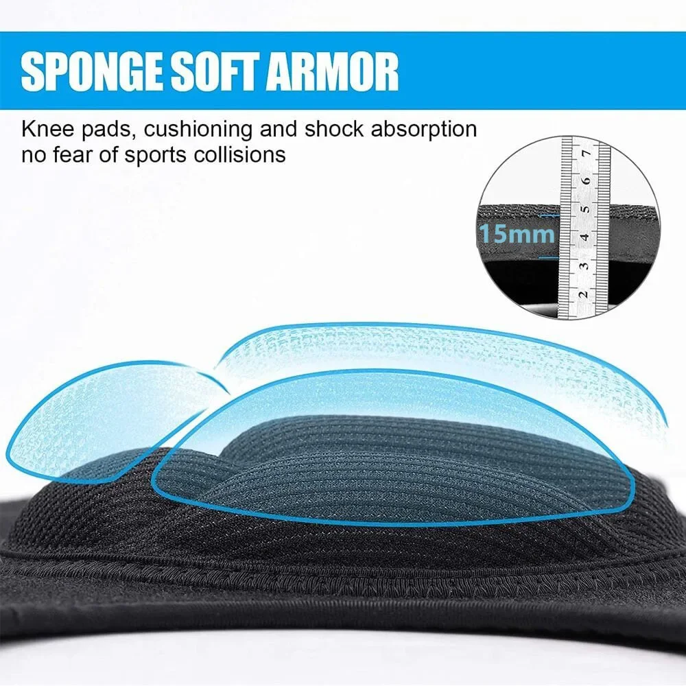 1pair 15 MM Thick Work Knee Pad For Men&Women&child Anti-Slip Collision Avoidance with Thick EVA Foam For Gardening knee pad