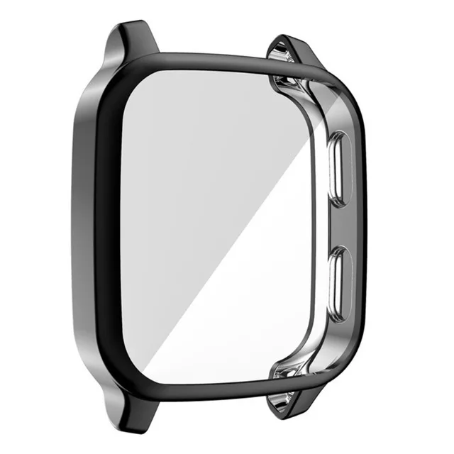 Strap for Garmin Venu Sq 2 Music Smart Watch Accessories Metal Mesh Bracelet + Cover For Garmin Venu Sq music Full Coverage Case