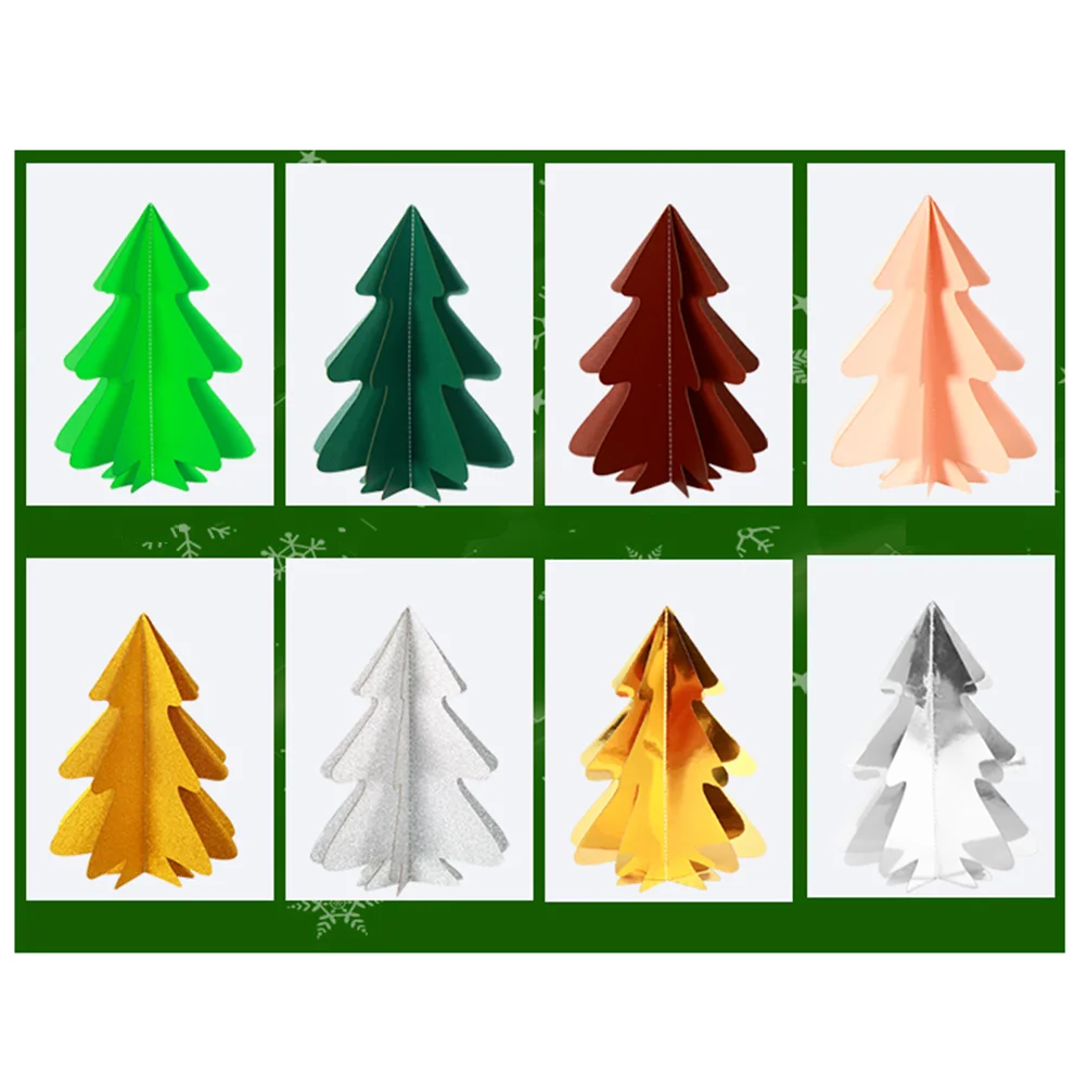 

2Pcs 24M Christmas Tree Banners Garland Paper Cardboard Bunting Hanging String Decorations Party Supplies