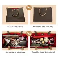 Sac fourre-tout interne pour LV Onthego, sac à main en feutre, doublure d'insertion, organisateur de sac à main, poudres 3