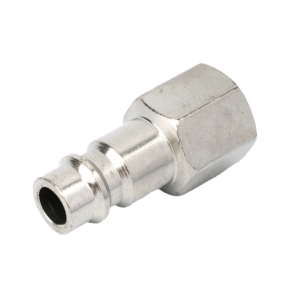 Shaft coupler flexible coupling shaft connector rigid shaft coupler 1/4" BSP Femal Air Line Hose Coupler Compressor Connectors Silver Euro Male Quick Release Fittings Quick Release Pneumatic Parts