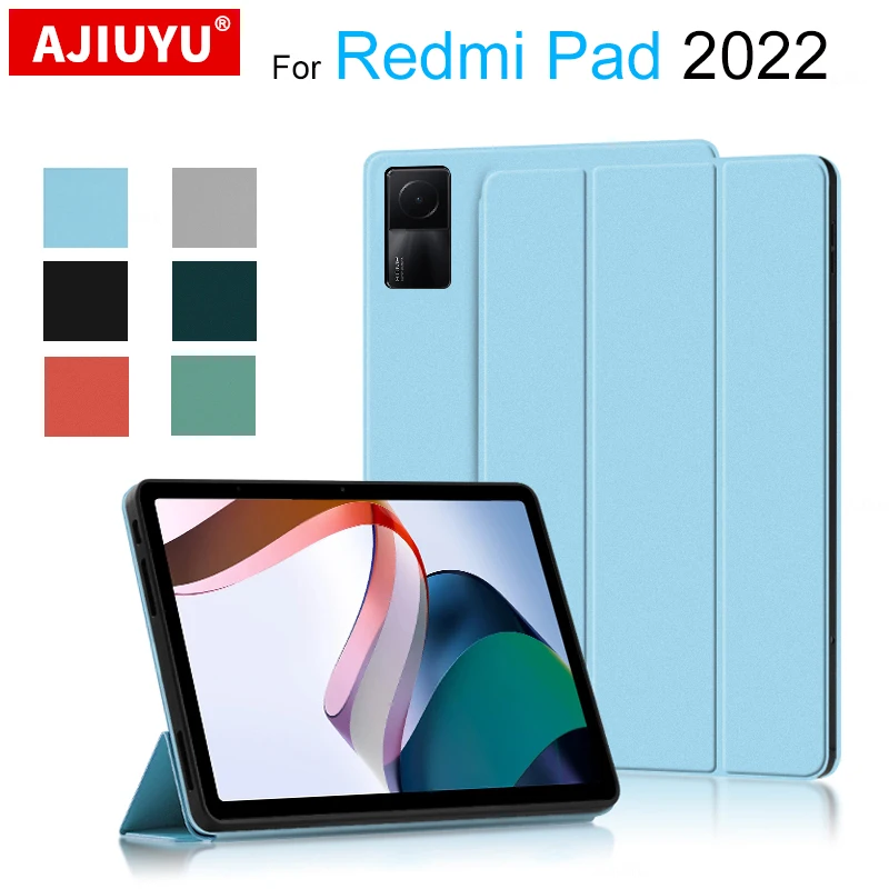 Ajiuyu-pu Capa Protetora para Xiaomi Redmi Pad Estojos para Tablet Flip Stand 10.61 in 2023