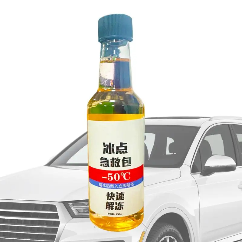 Ice Melter 150ml Driveway Deicer Liquid Snow Removal Fast Acting Windshields Winter Frost Melt Car Snow Frost Removal Effective