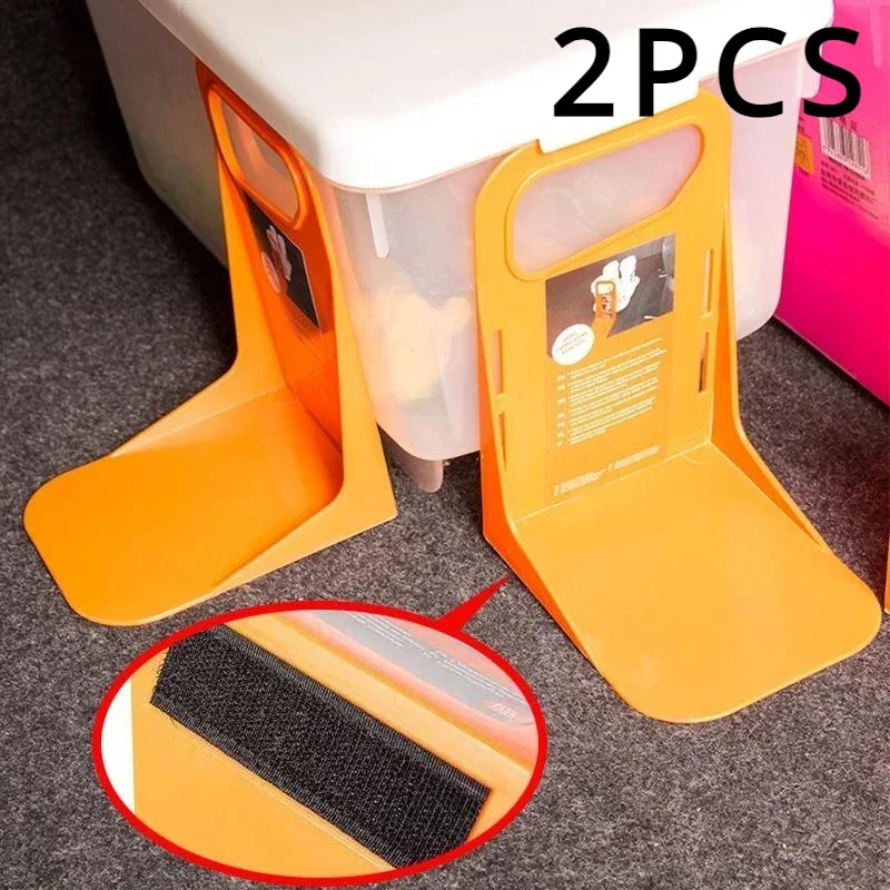 Trunk Storage Holder 2pc Car Back Auto Trunk Fixed Rack Holder Stand Shake-proof Organizer Fence Storage Holder Adjustable Distance Storage Box Fixer