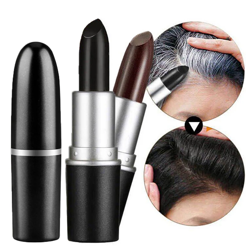 4.5g One-Time Hair Dye Pen Instant Gray Root Fast Temporary Cover Up White Hair Coverage Color Cream Pen