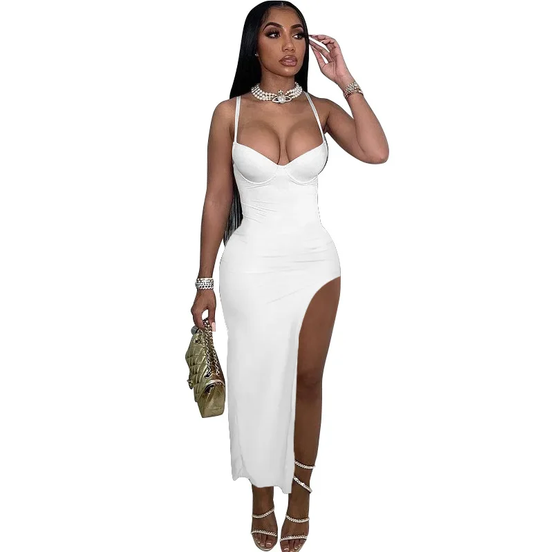 thumbnail image 1 of Monos de una pieza sexys de Spifore para mujer, para fiesta, club, pantalones pitillo, monos ajustados sin tirantes de verano, ropa urbana negra, 1 of 5