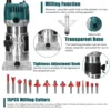 Electric Trimmer Multifunctional Wood Milling Trimming Engraving Slotting Machine Versatile Woodworking Router Power Tools 5
