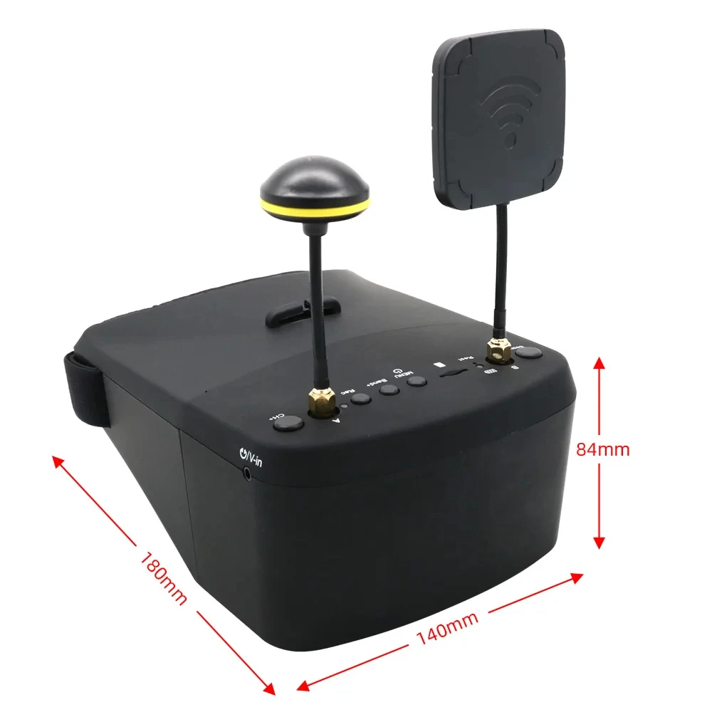 FPV brýle EV800D 5,8 GHz, 40 kanálů, DVR 5 palců pro drony