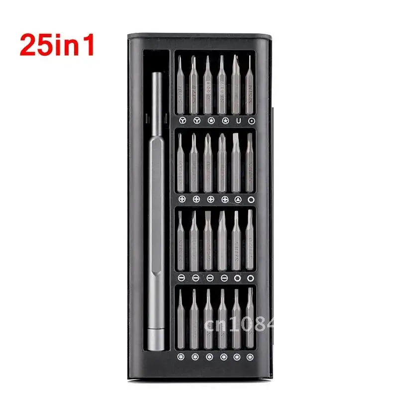 

Precision 25 In 1 Magnetic Screwdriver Set Torx Phillips Screw Driver Bits Dismountable For Phone PC Watch Repair Hand Tools
