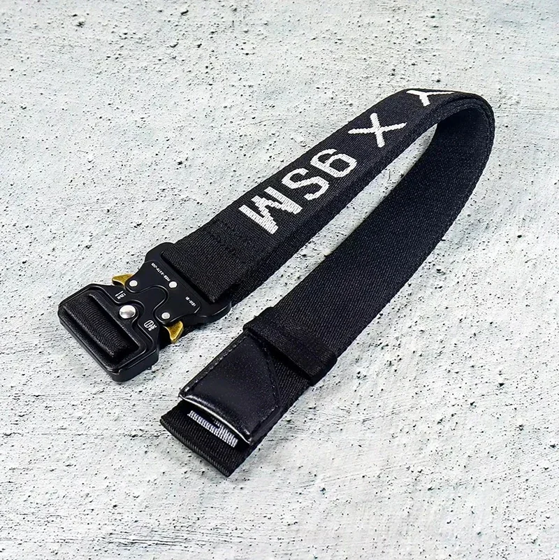 High Quality Woven Letter Logo 1017 ALYX 9SM Belt Functional Tactical Metal Buckle Street Unisex Adjustable Waist Belt Men Women