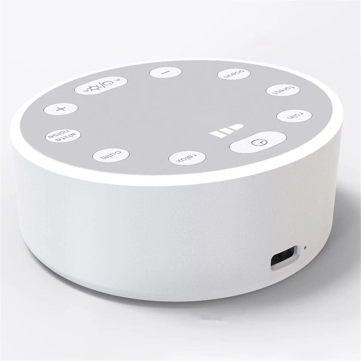 B34B-Baby White Noise Machine USB Rechargeable White Noise Sound Machine Baby Sleep Sound Player Night Light for Home Office