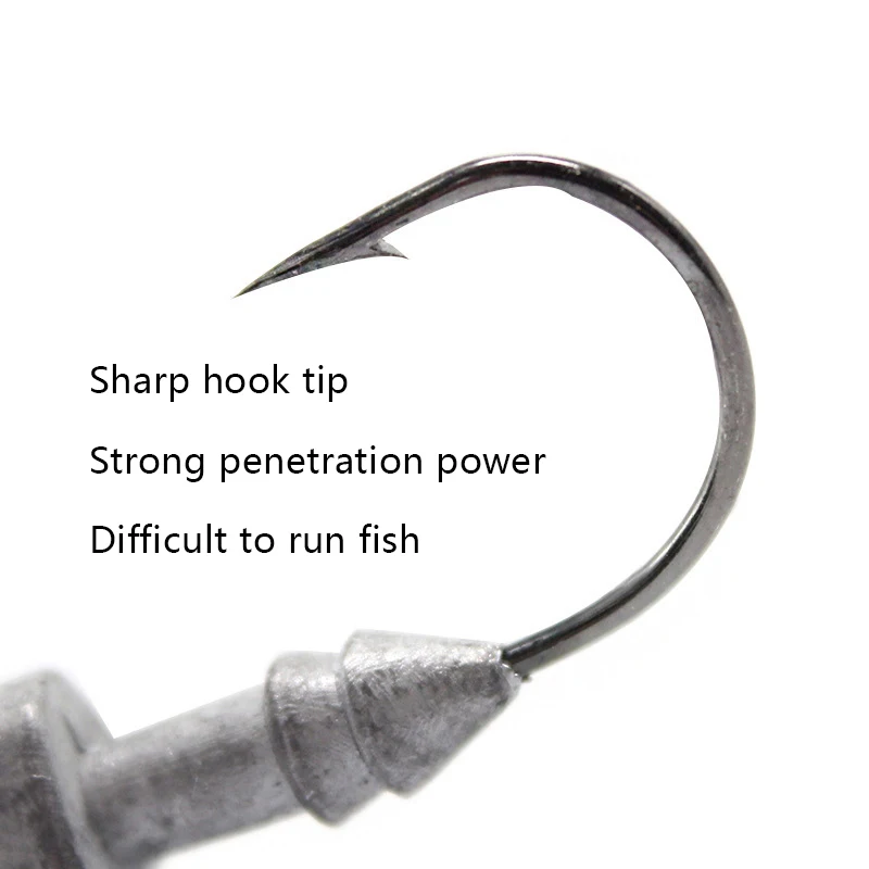 

Fish Type Lead Head Hook 7G/10G/14G/20G Sea Fishing Simulation Fish Soft Bait With Hook Fishing Accessories