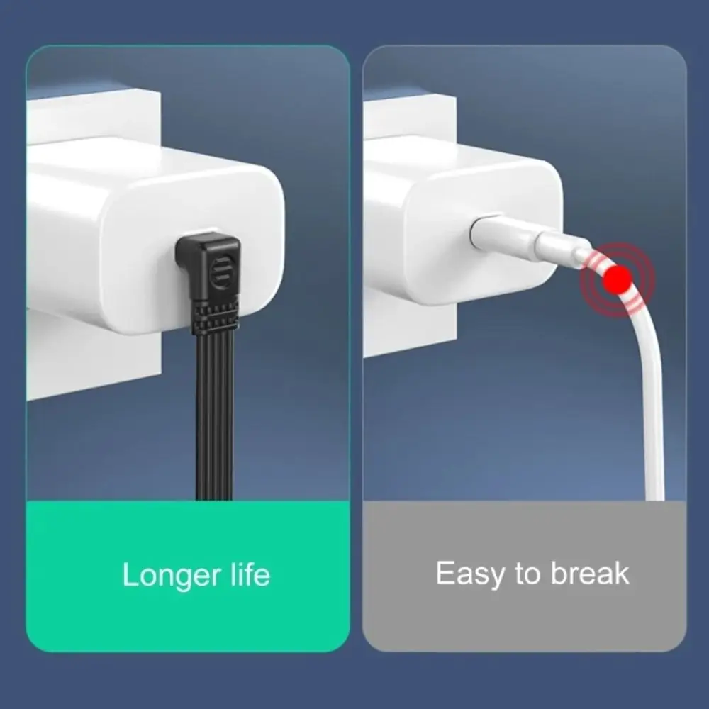 Type C to Type C USB Extension Cable 90 Degree 480Mbps Extended Data Line Durable Head L-shape Head usb c to usb c cable
