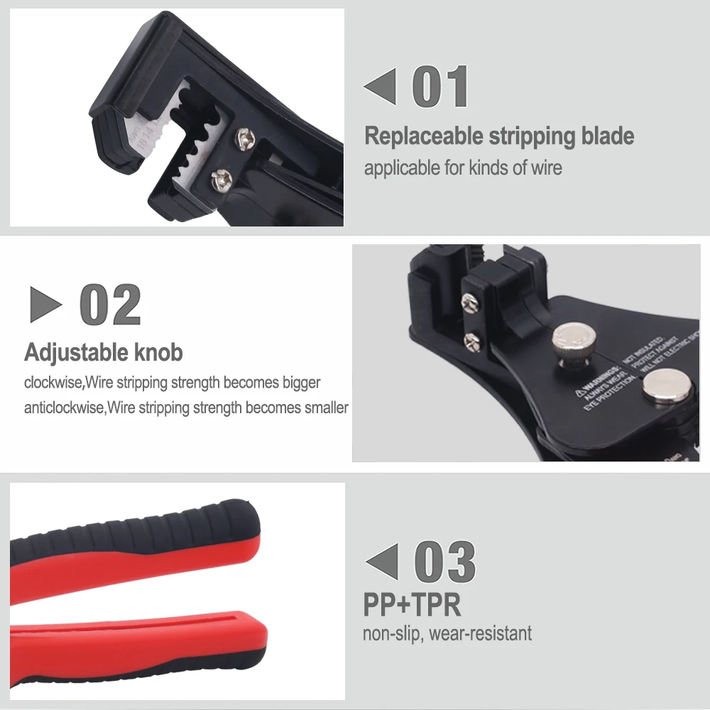 多機能ワイヤーストリッパー,ワイヤーカッター,ペンチ,電気技師の