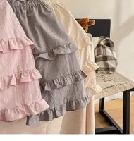 2024 Baby Girls Spring Autumn Summer Casual Pants Fashion Ruffles Kids Children Comfortable Trousers Clothes Outfits 6