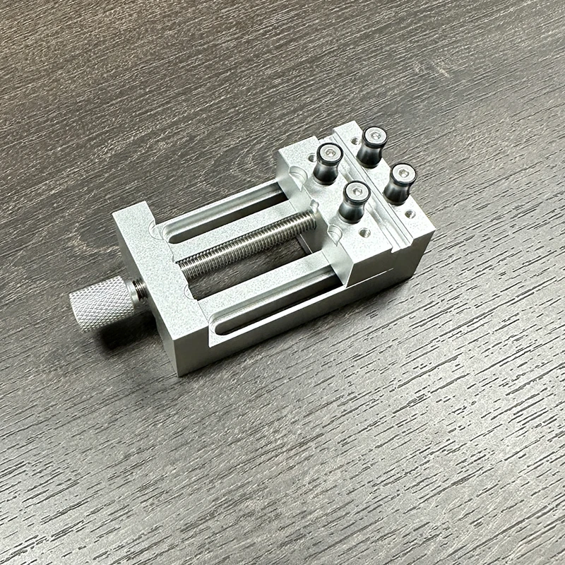 Small Precision Mini Vise Workbench Walnut Fixed Fixture Multifunctional Aluminu
