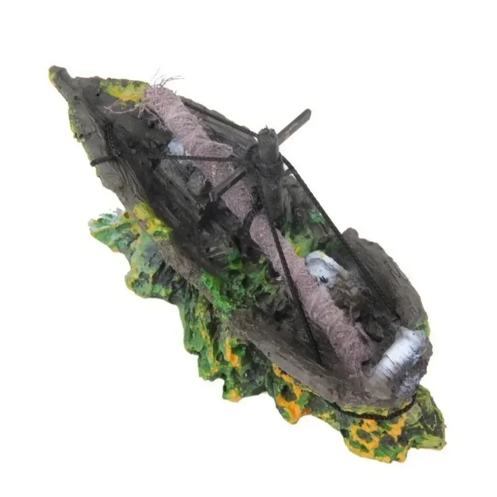 Aquarium decor Fish Tank Decoration Landscape Pirate Ship Wreck Ship Vintage Resin Design Boat Aquarium Accessories Home Decor fish tank ornaments fish tank decorations aquarium ornaments mini landscape ornaments