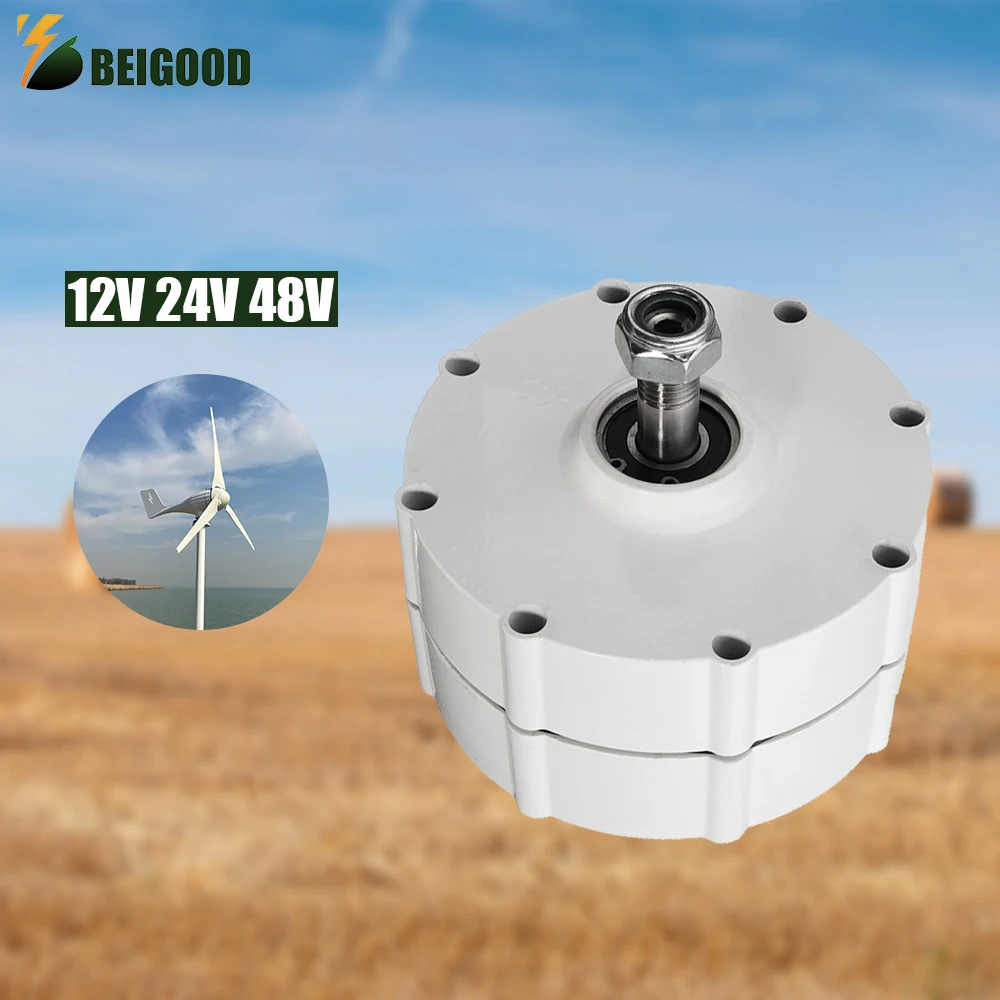 

Low Speed 2000W 12V 24V 48V Permanent Magnet Generator gerador de energia AC Alternators Use For Wind Turbine Water Turbine