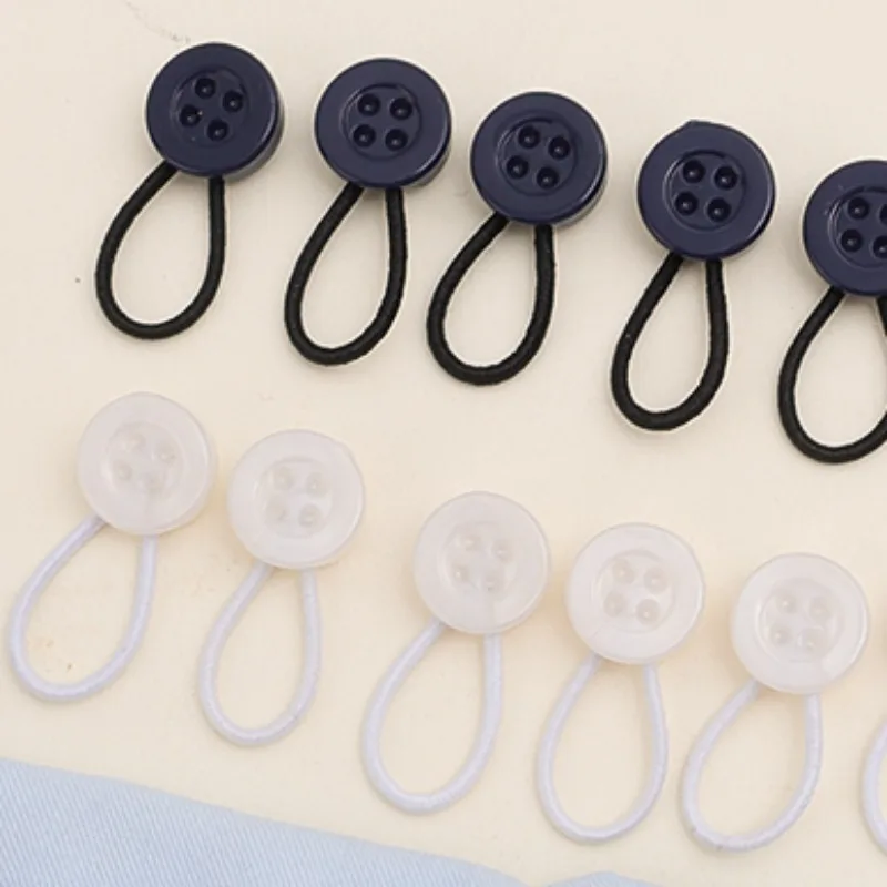 Extend Collar Button Nail Free Prolong Pants Waistline Cuffs Extension Buckle Jeans Waist Expand Buckles Trouser Waist Buttons