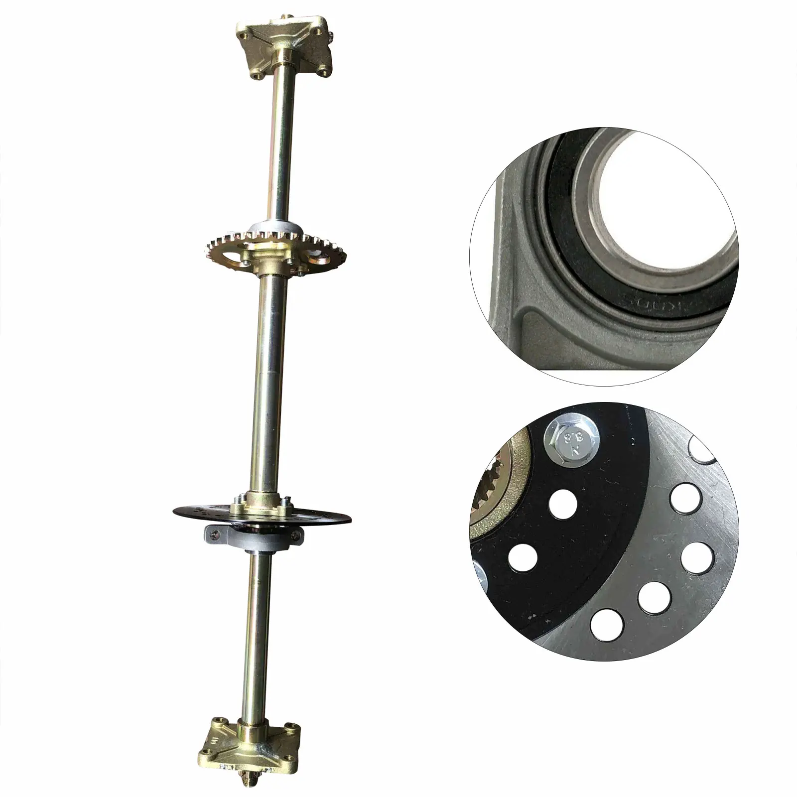 815mm Drift Trike Kart Rear Axle Assembly Rear Live Axle Kit Wheel Hub & Sprocket 428 41T High-Quality