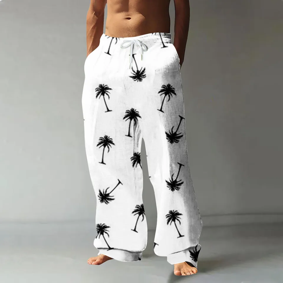 Men's Fashion Casual Leopard Print Pants