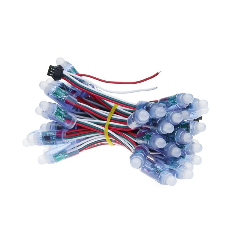 프로모션 풀 컬러 LED 픽셀 조명 모듈, DC 5V IP68 방수 RGB 2811 1903 IC 디지털 LED 크리스마스 조명, 500 개, 12mm, WS2811